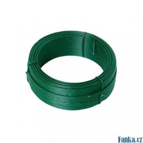 Vázací drát 1,4mmx50M zelený PVC